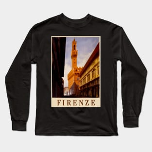 Florence - Firenze - Vintage Travel Long Sleeve T-Shirt